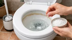 El truco de la sal gruesa para quitar el mal olor del inodoro mientras duermes