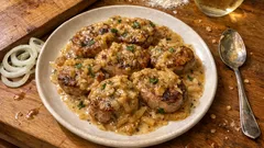 Medallones de lomito en salsa de cebolla y mostaza: jugosos y fáciles